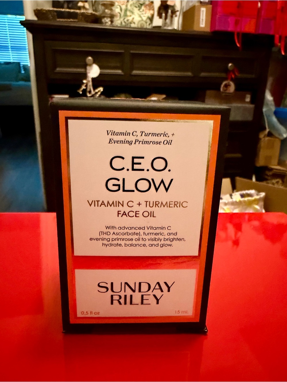 Sunday Riley C.E.O. Glow Vitamin C + Turmeric Face Oil — 0.5 fl oz / 15 ml - NEW - Picture 2 of 8